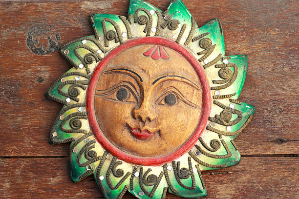 istock Old wooden sun background 512479305