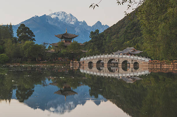 istock Black Dragon Pool and Jade Snow mountain. 512489238