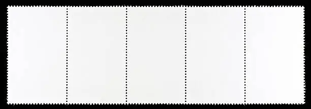 Photo of Blank Postage Stamps