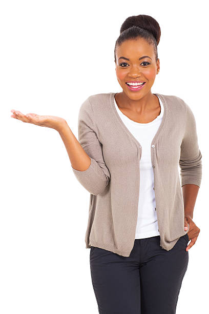 istock african american woman presenting 512490721