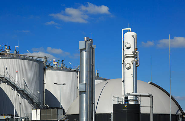 Bio fuel plant stock photo