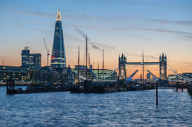istock London skyline at sunset with The Shard and Tower Bridge. 512492681