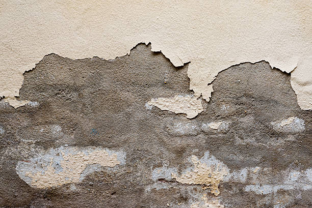 istock grunge old yellow paint cement wall 512493438