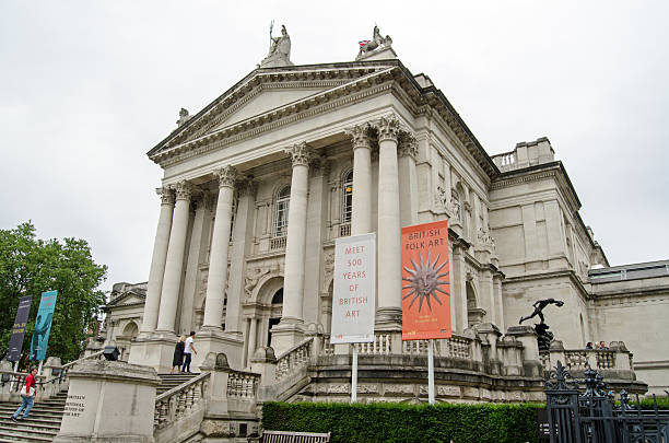 Tate Gallery, entrance stock photo