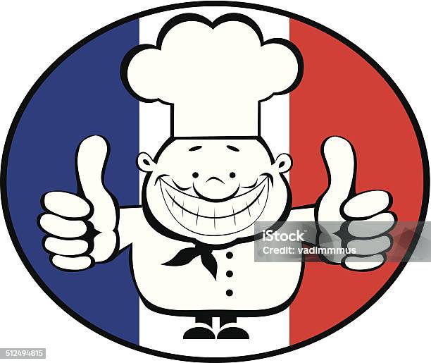 Happy Chef Stock Illustration - Download Image Now - Adult, Anthropomorphic Smiley Face, Blue