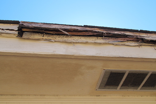 Rotted Wood House Eaves