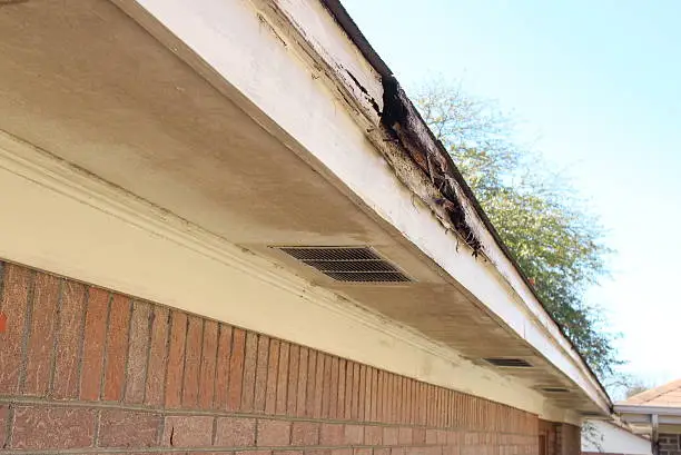 Rotted Wood House Eaves