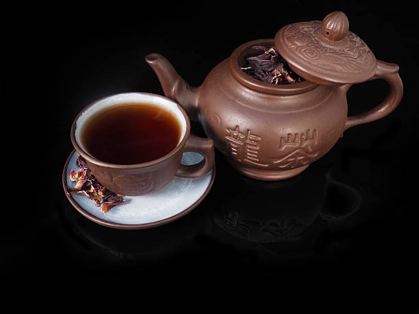 istock Clay, hand made set for the Chinese tea ceremony 512495130