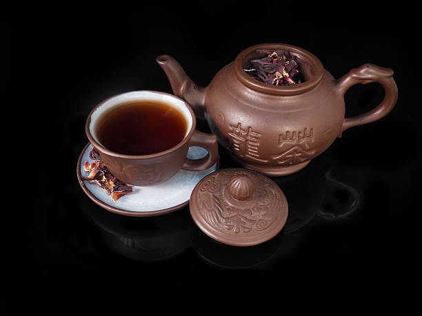 istock Clay, hand made set for the Chinese tea ceremony 512495160