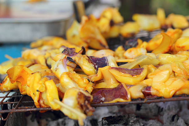 istock B-B-Q Grilled Squid in the market 512495653