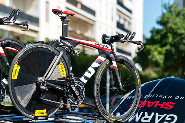 The Vuelta Espana 2014 Jerez, Spain - August 23, 2014: La Vuelta Espana 2014  Stage 1 - Team TimeTrial sharp corporation stock pictures, royalty-free photos & images