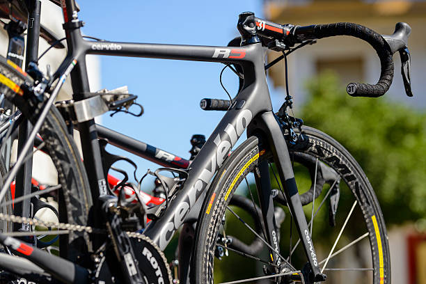 The Vuelta Espana 2014 Jerez, Spain - August 23, 2014: La Vuelta Espana 2014  Stage 1 - Team TimeTrial sharp corporation stock pictures, royalty-free photos & images