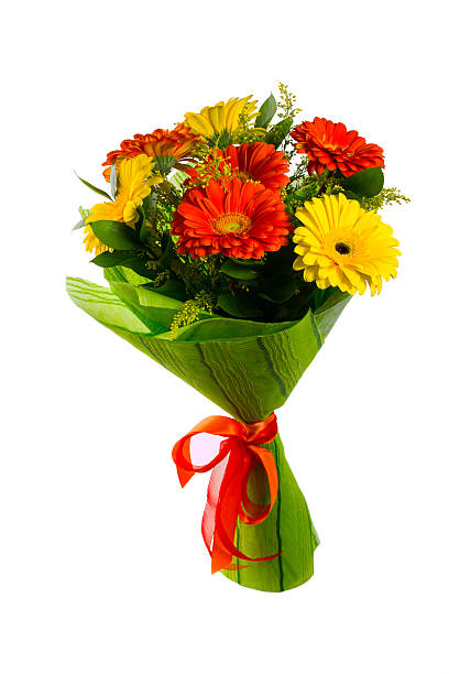 istock Red and yellow flower bouquet 512505846