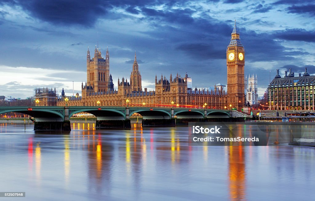 Big Ben and the Parliament in London Big Ben and the Parliament in London  Houses Of Parliament - London Stock Photo