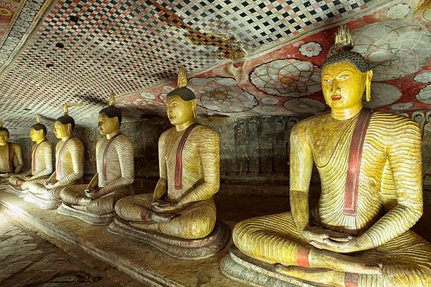 istock Ancient Buddha Statues in Dambulla Cave Temple, Sri Lanka 512511054