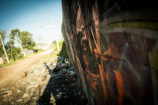Grafity in a Favella, Brazil