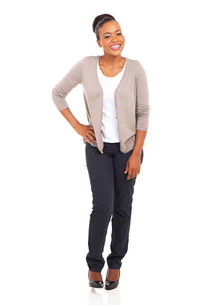 istock black woman standing on white 512520739