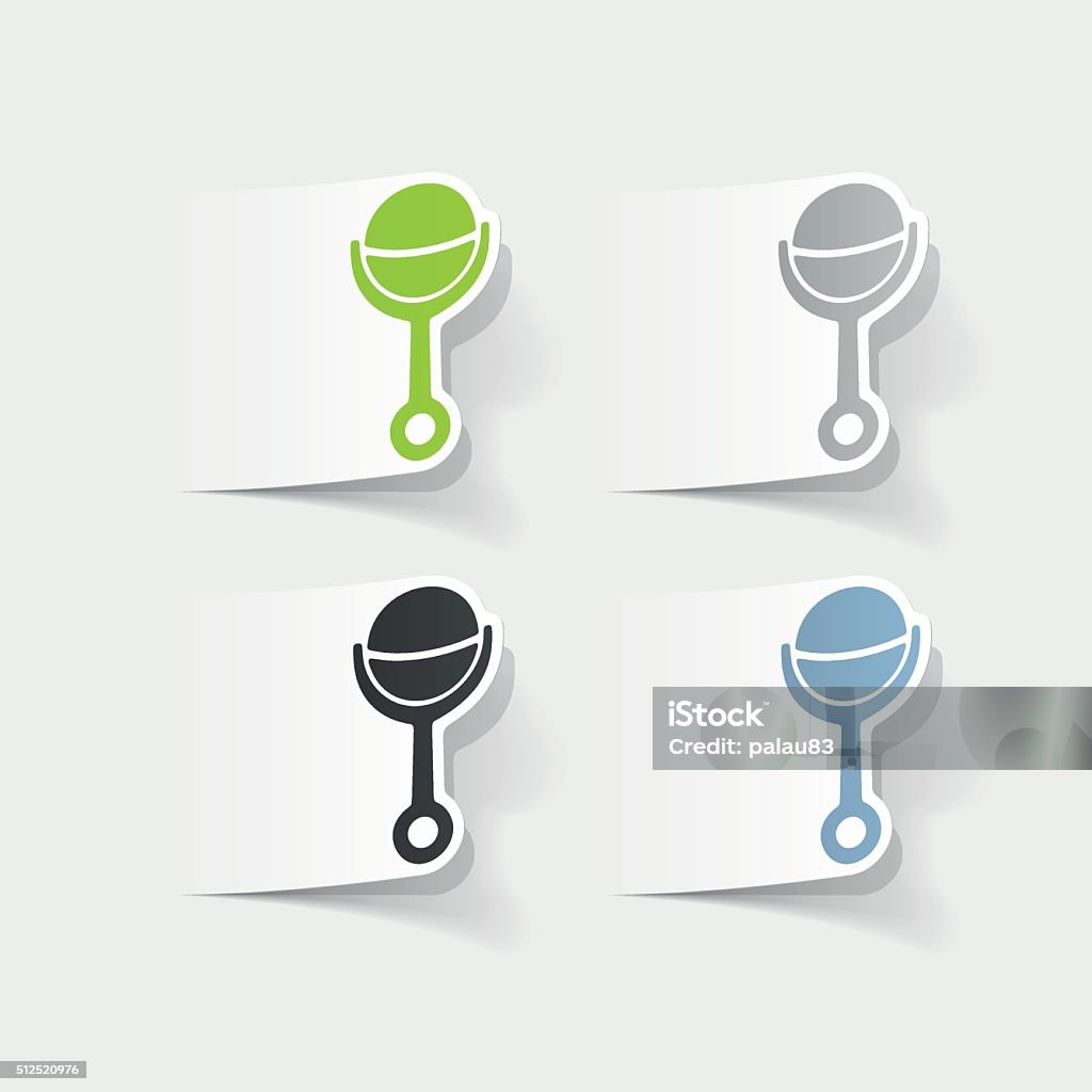 Baby Rattle Element Realistic Design Element Rattle Stock Illustration - Download Image Now ...