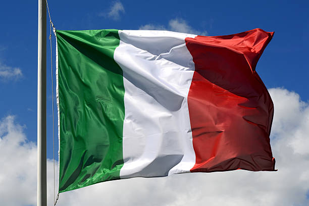istock Flag of Italy fluttering in the wind 512521689