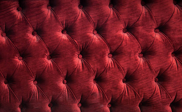 istock Red Velvet Bed head background 512523171