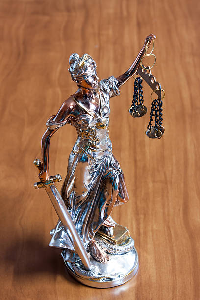 istock Silver statuette of Themis 512523184