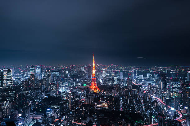 istock beautiful night scene of  tokyo skyline 512525322