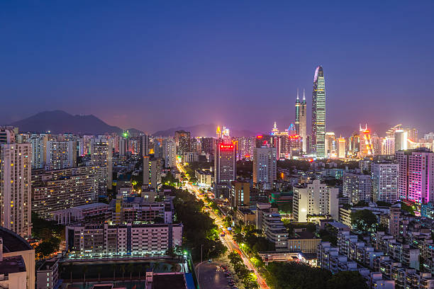 istock Modern City at Dusk,shenzhen,china 512535786