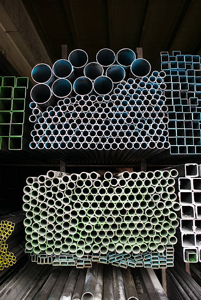 istock Steel bars and pipes 512536012