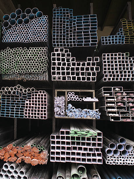istock Steel bars and pipes 512536186
