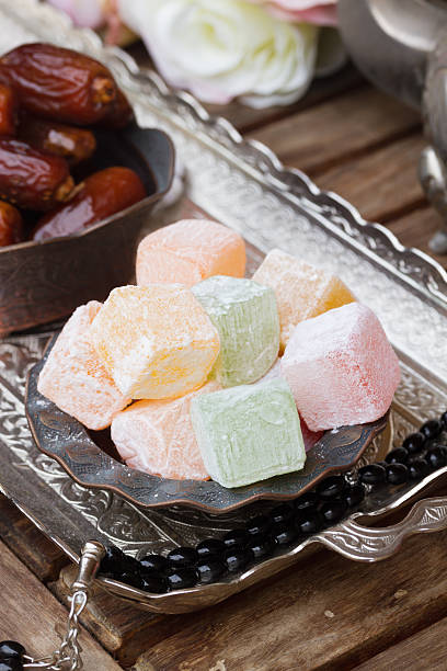 istock Lumps of Lokum or Turkish Delight 512539904