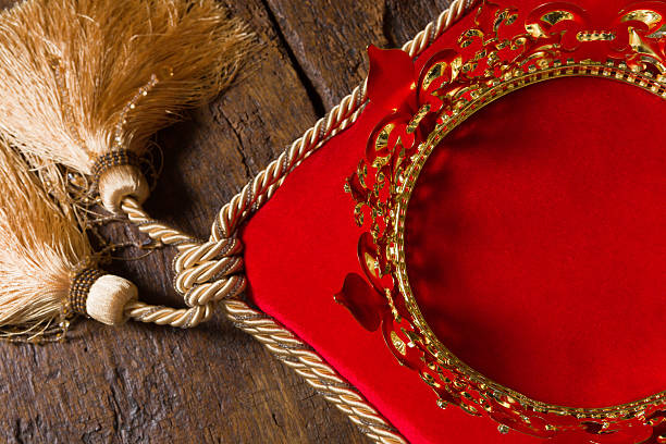 istock Royal crown on red velvet 512540156