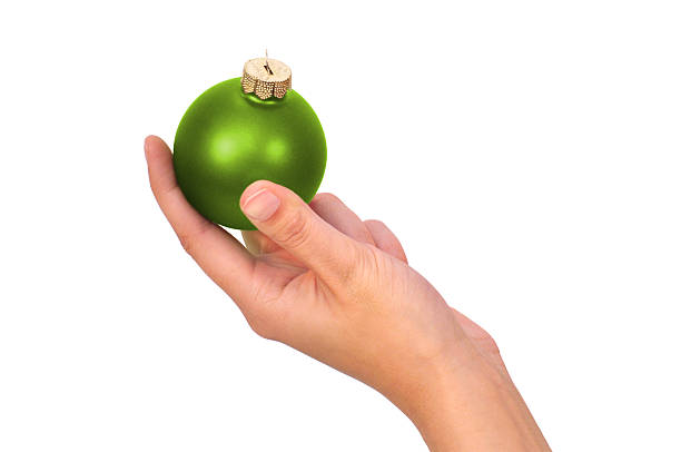 bola de navidad verde - weihnachtskugel fotografías e imágenes de stock