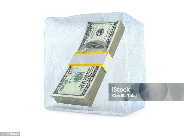 Frozen Dollar Stock Photo - Download Image Now - Currency, Ice, Banking