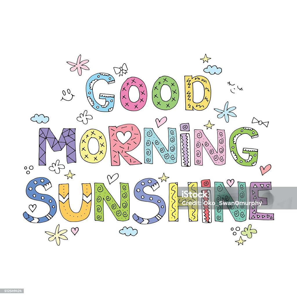 Good Morning Sunshine Stock Illustration - Download Image Now ...