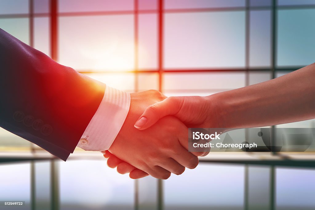 Handshake von Geschäftsleuten. - Lizenzfrei Hände schütteln Stock-Foto