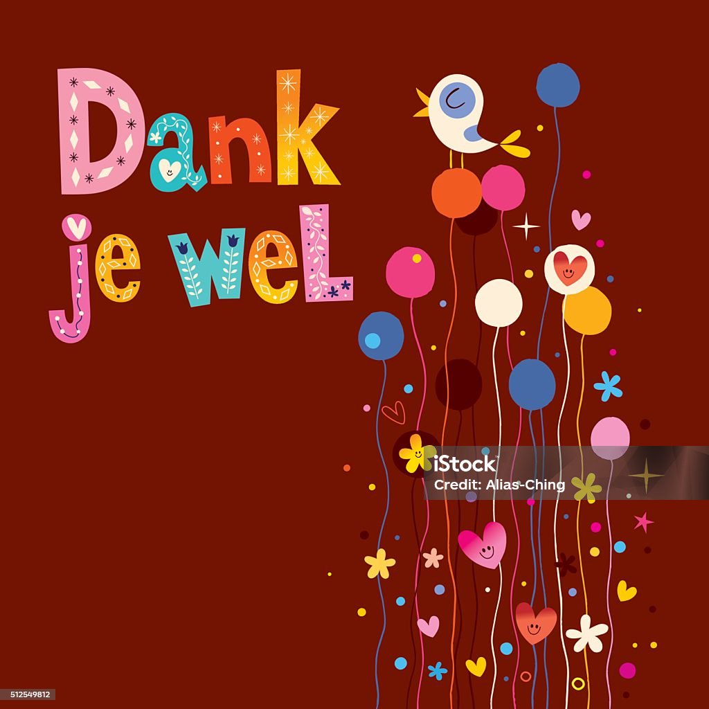 Dank je wel - terima kasih dalam bahasa Belanda - Bebas Royalti Belanda - Benelux vektor stok Dank je wel - terima kasih dalam bahasa Belanda - Bebas Royalti Belanda - Benelux vektor stok