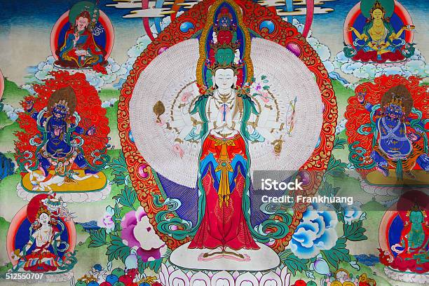 Thangka Foto de stock y más banco de imágenes de Mandala - Mandala, Tíbet, Cultura tibetana