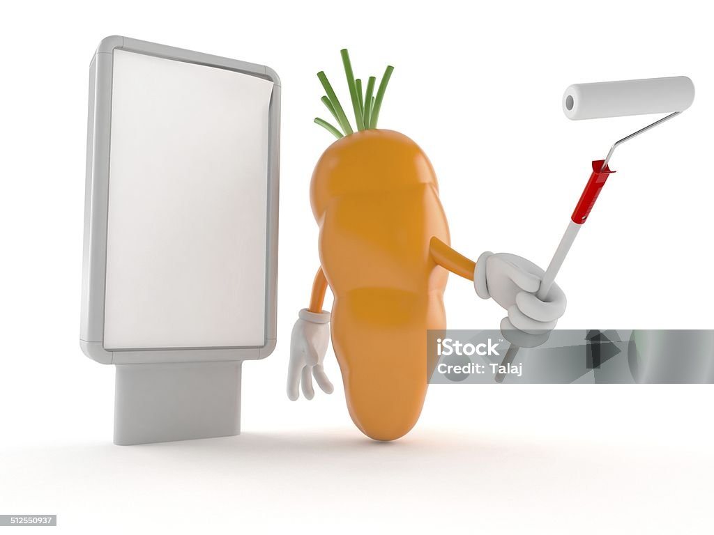 Carrot Carrot toon isolated on white background Advertisement Stock Photo