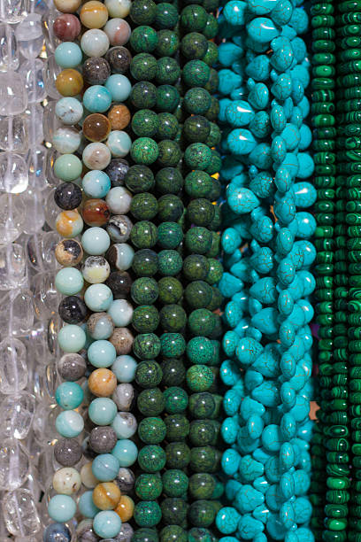 istock Bright Beads and Necklaces Hanging in Shop (Close-Up) 512551453