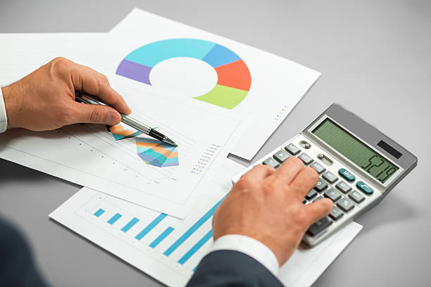 istock Businessman cheking sales report. 512552178