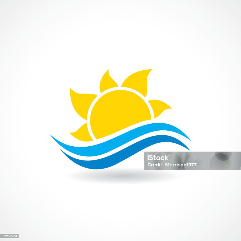 Sunwave Vector Summer Sun Wave Vector Stock Illustration - Download Image Now - Icon ...