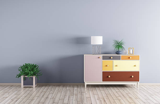 istock Interior of a room with cabinet 3d render 512569474