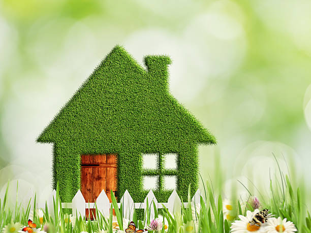 istock Green house, abstract eco and environmental backgrounds 512571104
