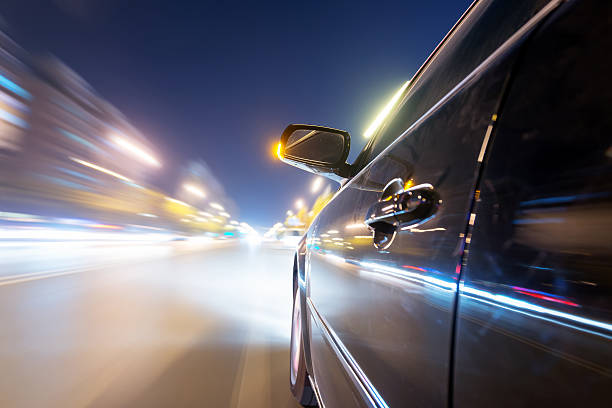 istock car on the road with motion blur background 512571583