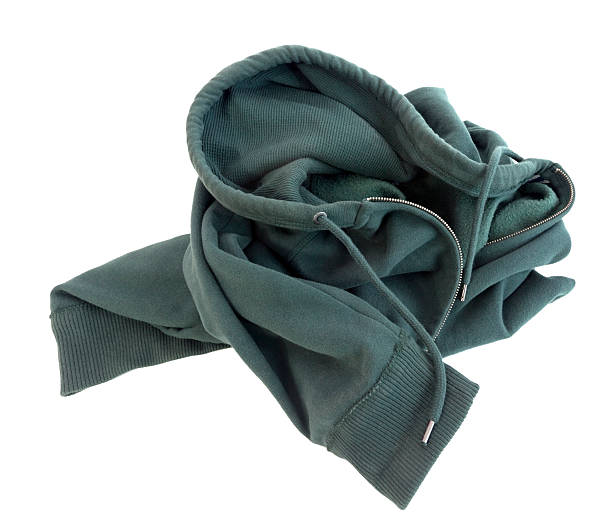 istock Green Hoodie Tossed into a Heap 512573044