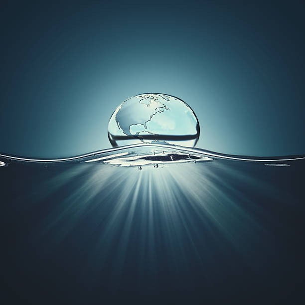 istock Water droplet. Abstract natural eco background. Nature conservat 512574168