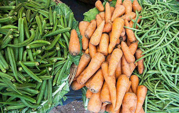 vegetable market stock photo