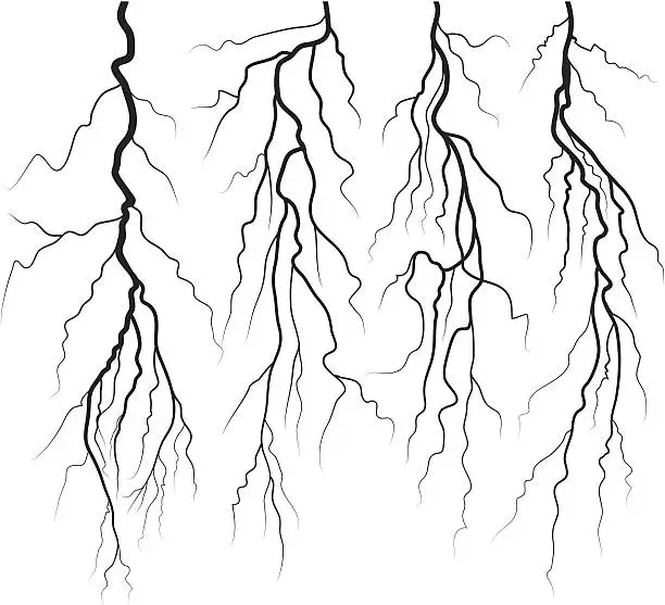 Vector illustration of lightning