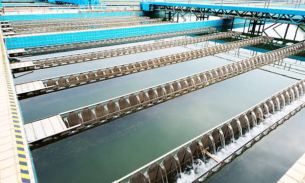 istock Modern urban wastewater treatment plant 512576213