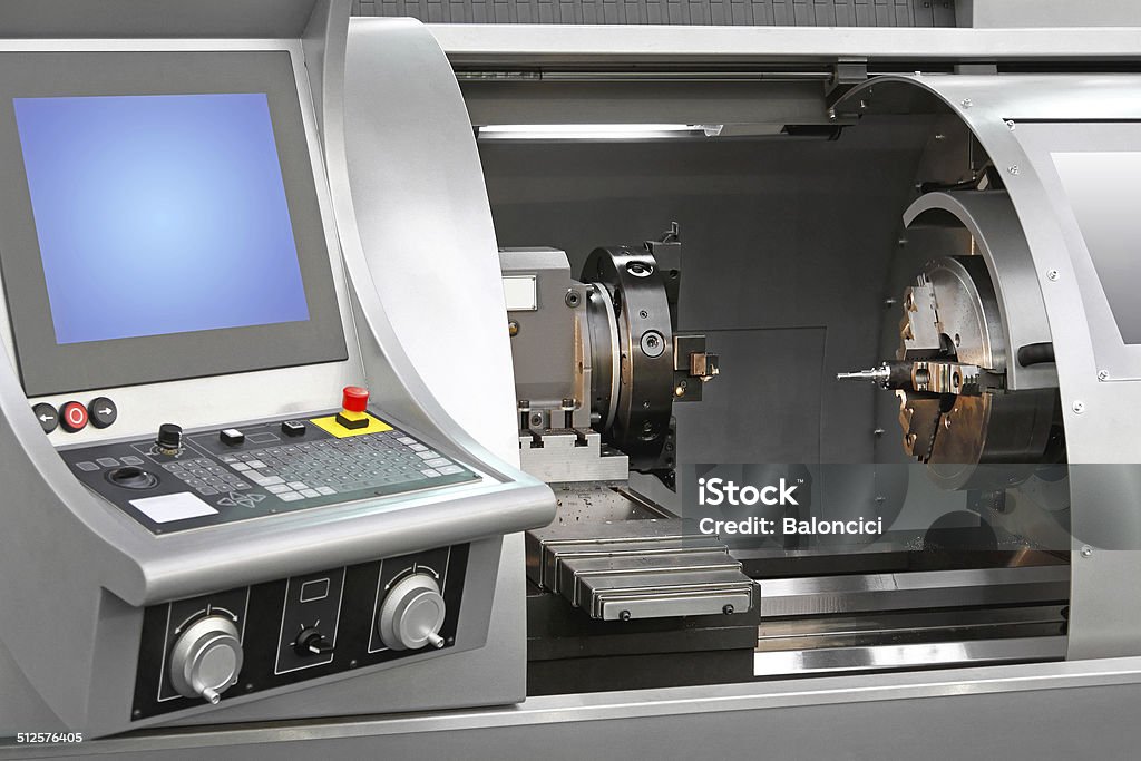 Machining centre Machining centre combination machinery in work shop CNC Machine Stock Photo